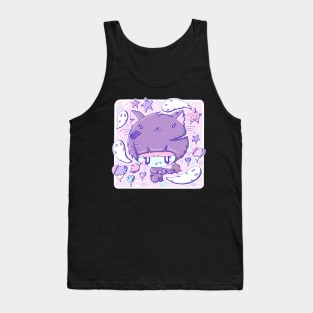 Cute zombie cat bubble head cutie Tank Top